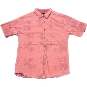 Mens pink button up size large